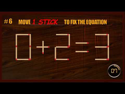 Matchstick Puzzle #101| Matchstick Logic Puzzles |Matchstick Puzzles with Answers| Matchstick Tricks