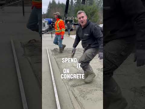 Save money by grading properly #concrete #construction #landscaping