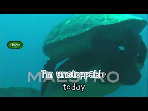 Unstoppable By Sia (With Chorus) Lyrics / Karaoke TKR-304P