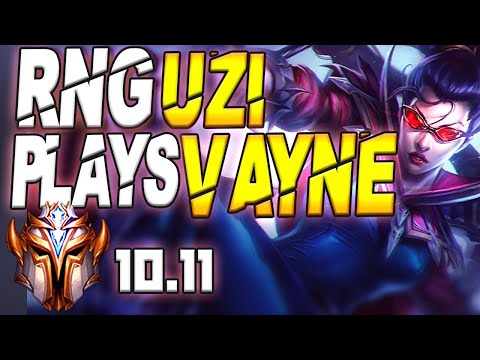 Rng Uzi Plays Vayne vs Ezreal Bottom Lane - 10.11