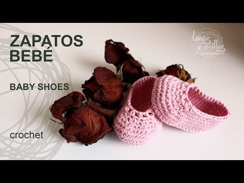 Tutorial zapatos de bebé a crochet o ganchillo