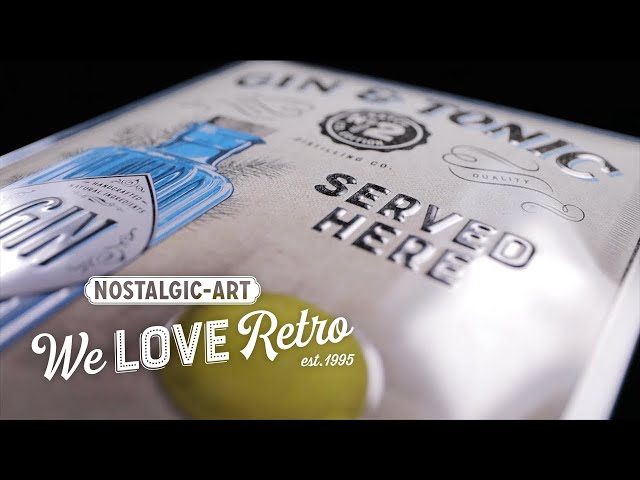 Vídeo relacionado con Nostalgic-Art Postal metálica retro, 10 x 14 cm, Gaming in progress