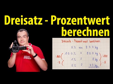 Rule of three - calculating percentages | Lehrerschmidt