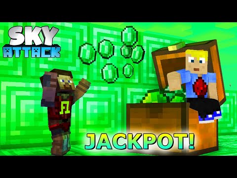 Croco hits the Casino JACKPOT! - Minecraft SKY ATTACK #55