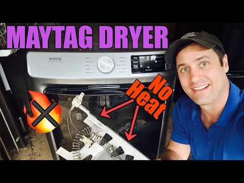 Why This Maytag Dryer Runs Fine But Isn’t Heating | Quick 3387747 Heater Element Fix | MED5630HC1
