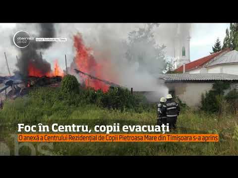 Panică în Centrul Rezidențial de Copii Pietroasa Mare din Timișoara din cauza unui incendiu izbu