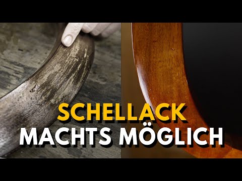 Alte Möbel - Schellack Glanz wieder auffrischen und Schadstellen einfach ausbessern