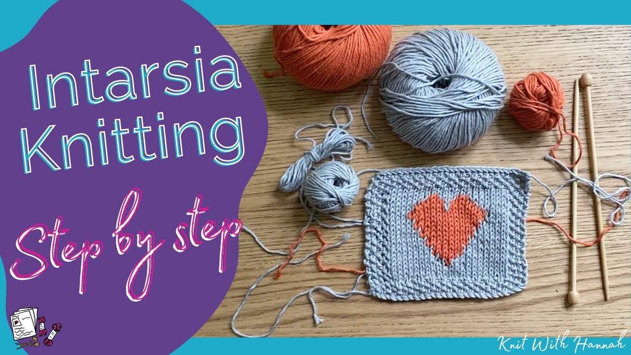 Intarsia Knitting Tutorial : knitting a heart