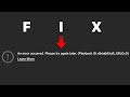 How To Fix An Error Occurred Please Try Again Later On YouTube