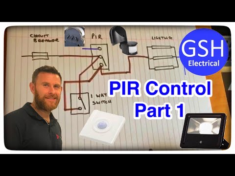 PIR Lighting Control - Wiring Diagram Part 1
