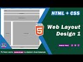 How To Create Website Page Layout In HTML CSS Using Float Web Layout Design Tutorial 01