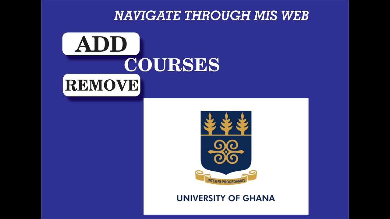 HOW TO ADD AND REMOVE COURSES