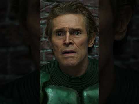 Green Goblin Mask Taunts Norman #SpiderManNoWayHome #WillemDafoe