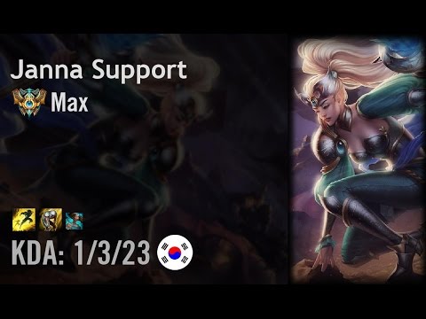 Janna Support vs Braum - Max - KR Challenger Patch 6.10