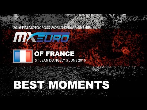 EMX250 Race 1 Best Moments  Round of France 2016 - motocross