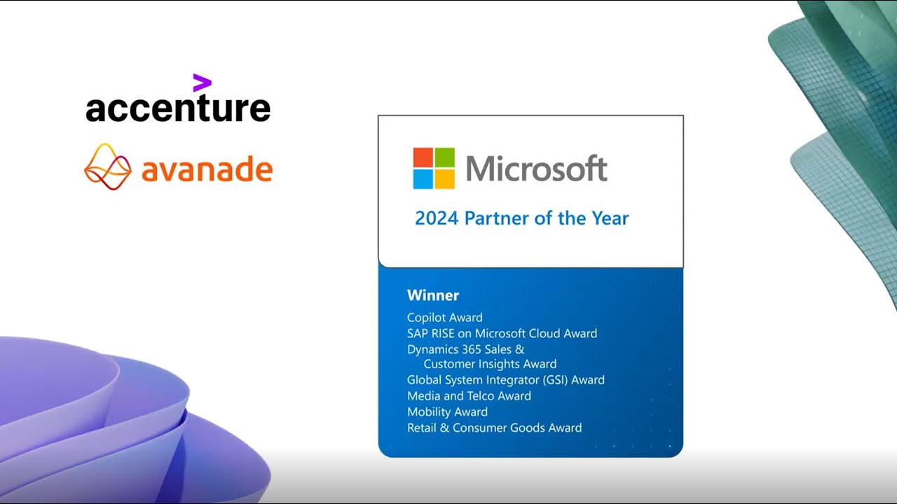 Accenture & Avanade: Transforming Business with Microsoft Copilot | 2024 Partner of the Year