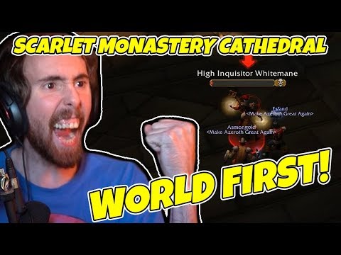 Asmongold WORLD FIRST SM Cathedral Clear In Classic WoW Beta!