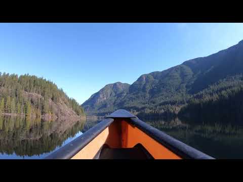 [4K] Canoe Ride Buntzen Lake ASMR Sounds