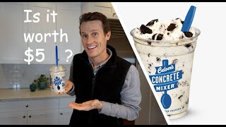 CULVERS ICE CREAM Review | Vanilla Concrete Mixer with Oreos