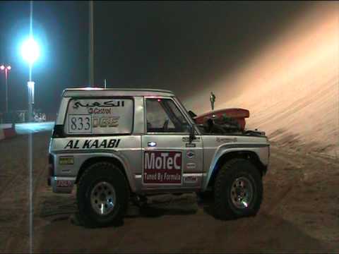 3000bhp nitro V8 Nissan Patrol attacks a massive sand dune!