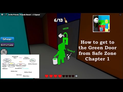 How to get to the Green Door from Safe Zone in Color or Die Chapter 1