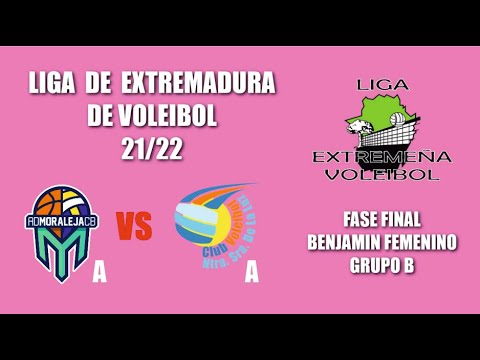 FASE FINAL GRUPO B LIGA VOLEIBOL 21/22 BENJAMIN FEMENINO, MORALEJA A - ARROYO A