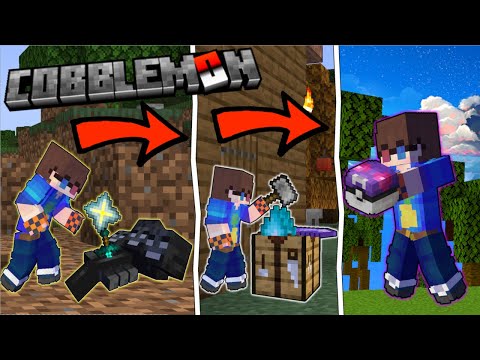 Crafting A Masterball! Cobblemon Minecraft Pixelmon