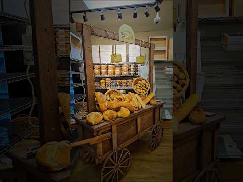 Something cool at Lechem Sourdough! The bread cart! — check out our ’26 Mishloach Manos ideas!