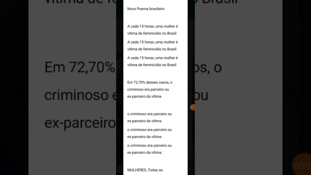 O grito no silêncio ensurdecedor a respeito da violência contra a mulher no Brasil.