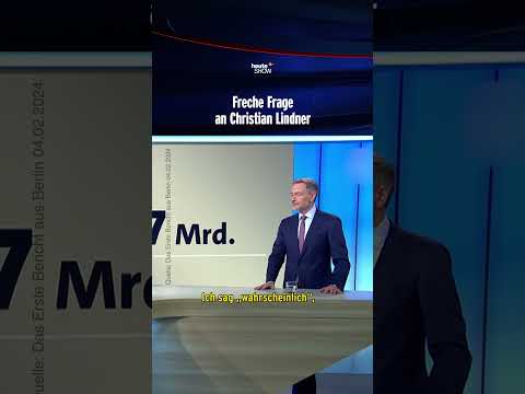 Video Thumbnail: Freche Frage an Christian Lindner | heute-show #shorts
