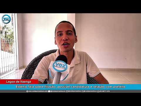 Vice-prefeito de Lagoa de Itaenga Estênio Ferreira em entrevista - 08-03-2026