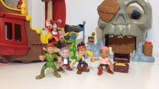 Disney Junior Jake and the Never Land Pirates Skull Island Playset Disney Jake + Peter Pan + Izzy