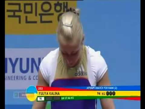 World Weightlifting Championships2009 Yuliya Kalina.MP4