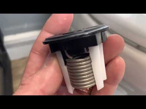Dometic toilet flush pedal return not closing. Stuck open.