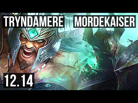TRYNDAMERE vs MORDEKAISER (TOP) | 9/1/8, 1.9M mastery, Legendary, 600+ games | EUW Master | 12.14