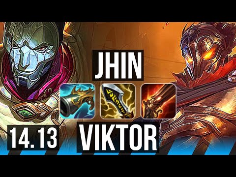 JHIN vs VIKTOR (MID) | 1200+ games, 15/4/6, Dominating | NA Grandmaster | 14.13