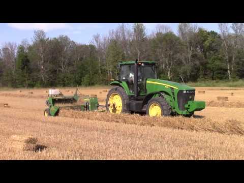 John Deere 8130 Tractor and 348 Baler