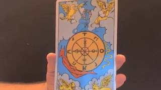 Rider Waite Tarot - Wheel of Fortune Card