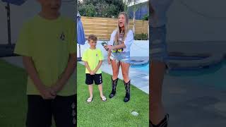 7 Year Old Gets Interviewed By His *CRUSH* 😱 #shorts