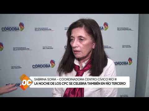 La noche de los CPC se celebra también en Río Tercero, Sabrina Soria