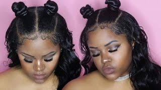 Half Up Half Down Sew In Tutorial | Fun Buns ft. Janet Collection