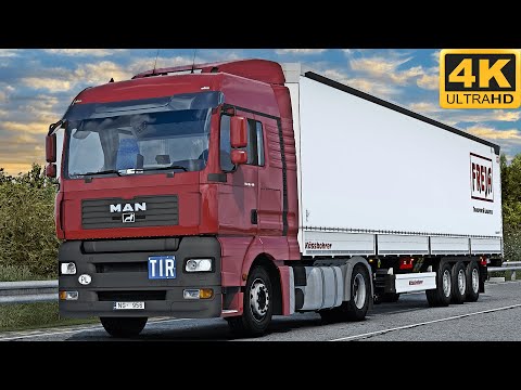 4K | ETS2 1.45 | Promods | Man TGA | Veliko Tarnovo 🇧🇬 󠁧󠁢󠁳󠁣 - Vidin 🇧🇬