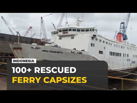 Indonesia ferry capsizes in Java Sea, at least 100 rescued