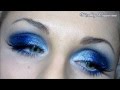 Макияж синий smoky eyes (смоки айс, дымчатые глаза) / Вечерний Makeup ...