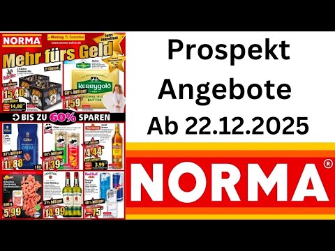 NORMA Prospekt ab 22.12.2025 🎄 Weihnachts- & Jahresend-Angebote im Überblick