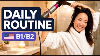 Get Ready With Me in slow English! Learn hair, makeup, & skincare vocabulary