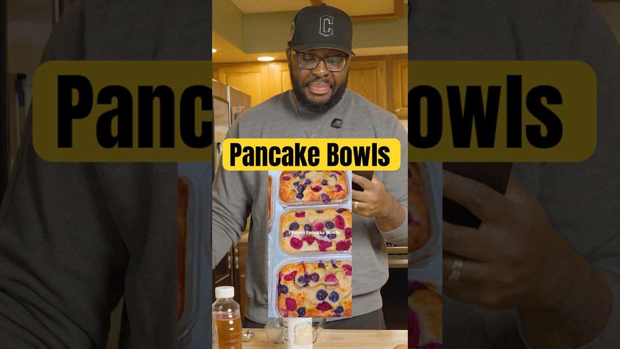 Plump Pancakes make Snack Daddy happy! Pancake Bowl recipe review! #food #breakfast #protein