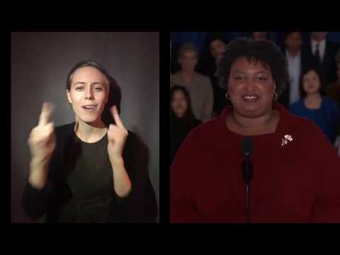 Stacey Abrams State of The Union Response - ASL Working Interpretation