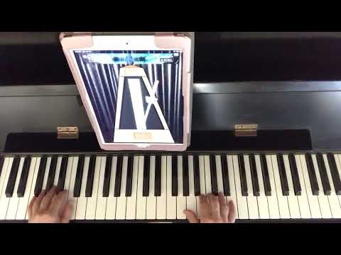 Triplets Exercise #2 (6 - RH quarter note triplets played to 4 - LH quarter notes)