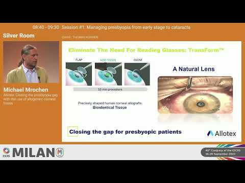 Emerging Company Showcase Presentations from ESCRS iNovation® Day 2022 | Allotex: Michael Mrochen